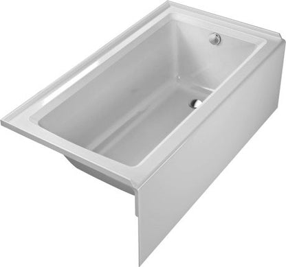 Baignoire Duravit avec bride de carrelage et tablier 60x32, RH, blanc (19 1/4") - 700353000000090