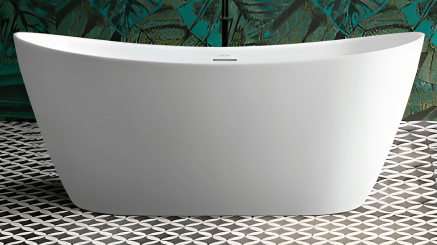 Bagno Italia Bellagio 66" x 32" x 27" Glossy White One Piece Freestanding Bathtub BG612169 - Renoz