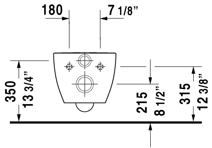 Duravit Happy D.2 WC mural sans rebord avec siège Catégories : Toilettes, Suspendus Étiquettes : 2222098992, WC Duravit, WC sans rebord, WC, WC suspendu, WC mural SKU : 2222098992 + 0064591300