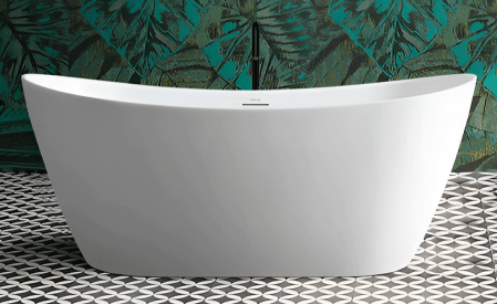 Bagno Italia Bellagio 60" x 32" x 27" Glossy White One Piece Freestanding Bathtub BG612152 - Renoz