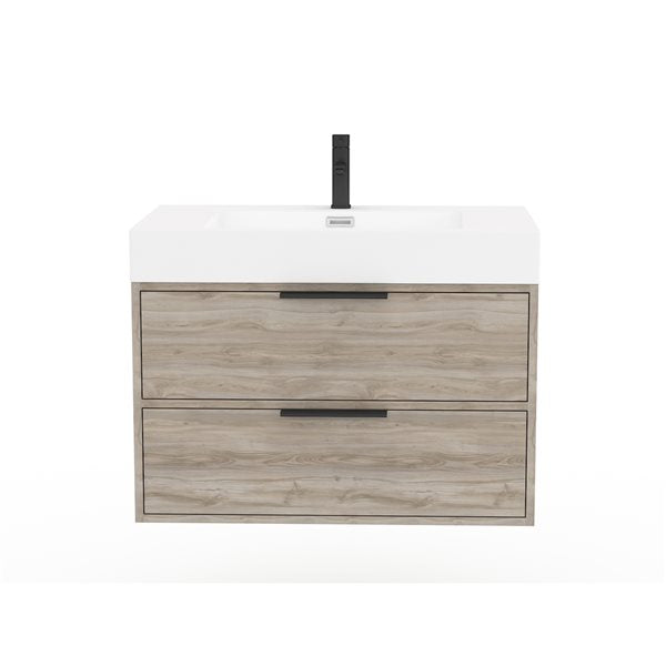 Cutler Savoy 2-Drawer Single Vanity - Silk