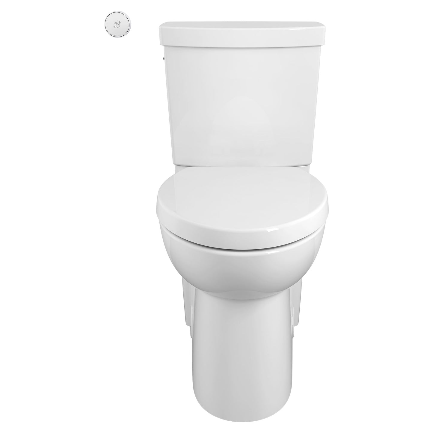 American Standard Studio Touchless Skirted Two-Piece 1.28 gpf/4.8 Lpf Chair Height Elongated Toilet with Seat