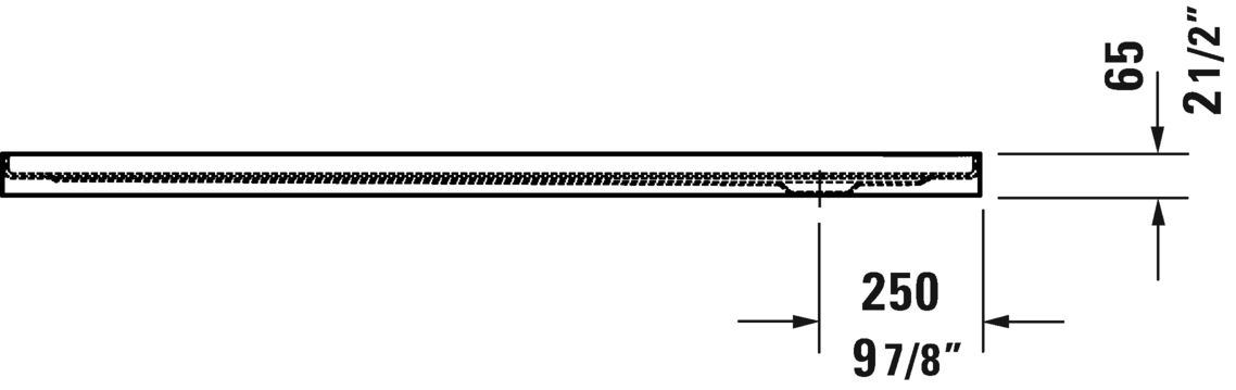 Base de douche Duravit profil bas 60"x30", bride intégrée droite, blanc