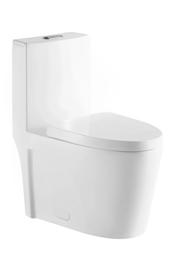 Streamline Cavalli Siphonic One-Piece High-Efficiency Elongated Toilet 30.5" Height and 15.75" Seat Height - Renoz