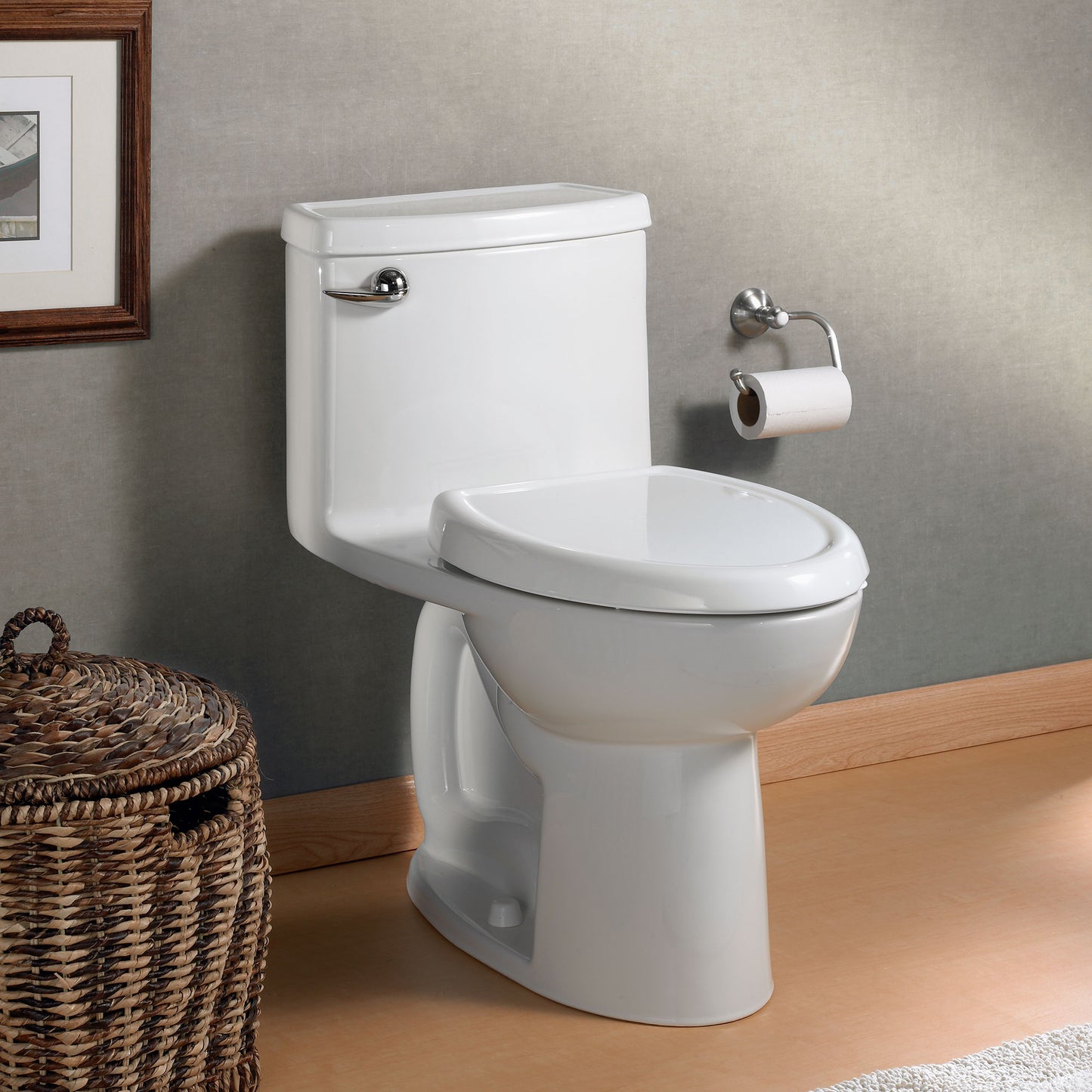 American Standard Compact Cadet 3 One-Piece 1.28 gpf/4.8 Lpf Chair Height Elongated Toilet With Seat