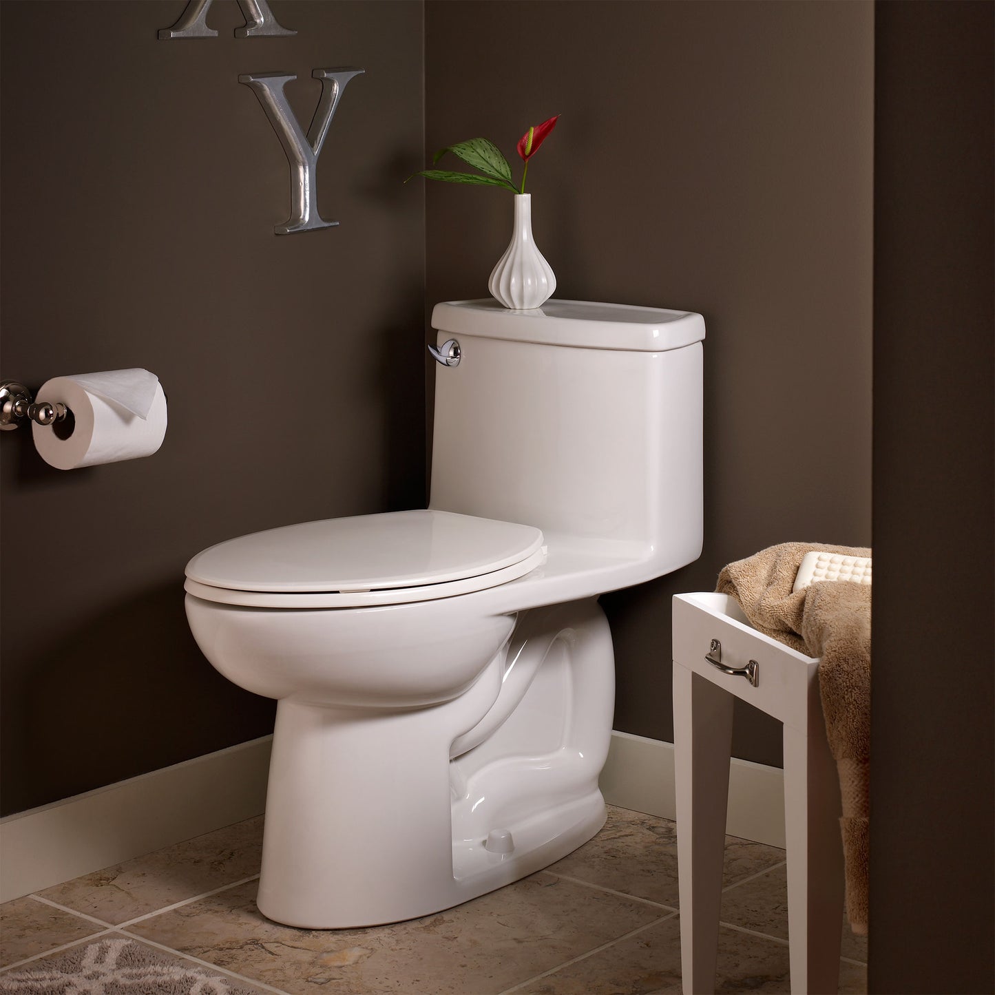 American Standard Compact Cadet 3 One-Piece 1.28 gpf/4.8 Lpf Chair Height Elongated Toilet With Seat