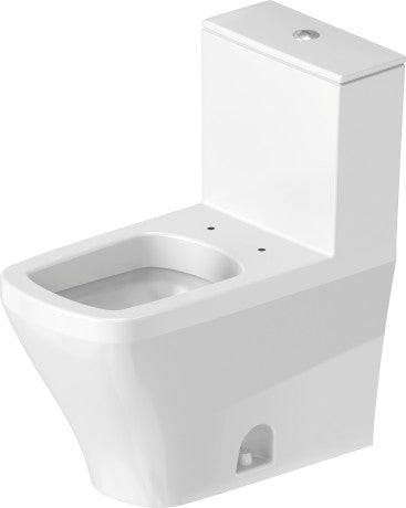 Duravit One-Piece Toilet With Seat, 1.32/0.92 GPF, With Dual Flush Piston Valve, Top Flush