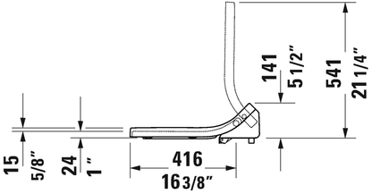 Duravit SensoWash Toilet Seat For ME (Exposed Connection) - 613000011041300