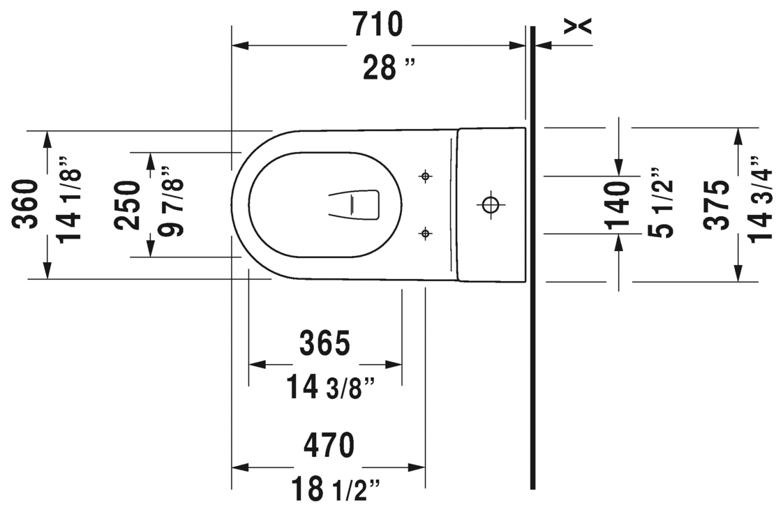 Duravit Starck 2 One-Piece Single Flush Toilet 213301