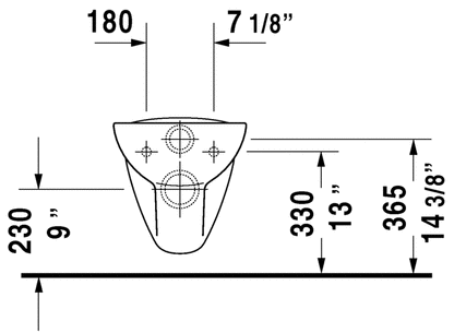 Duravit - D-Code One-Piece Wall-Mounted Toilet - 253509