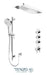 Tenzo Alyss Extenza 3 Function Shower Kit (ALYT43-56152-XX)