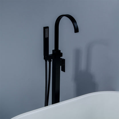 Kube Bath Aqua Arcco Floor Mounted Soaker Tub Faucet