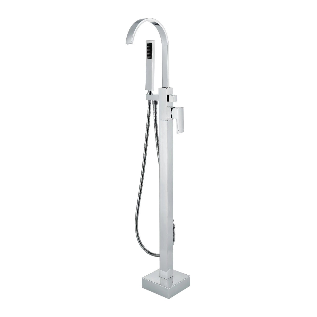 Kube Bath Aqua Arcco Floor Mounted Soaker Tub Faucet