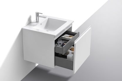 Kube Bath Meuble-lavabo de salle de bain moderne Balli 24 po