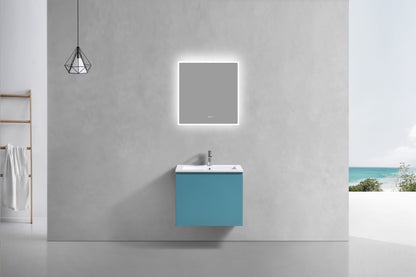 Kube Bath Meuble-lavabo de salle de bain moderne Balli 24 po