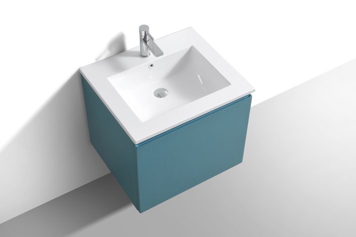 Kube Bath Meuble-lavabo de salle de bain moderne Balli 24 po