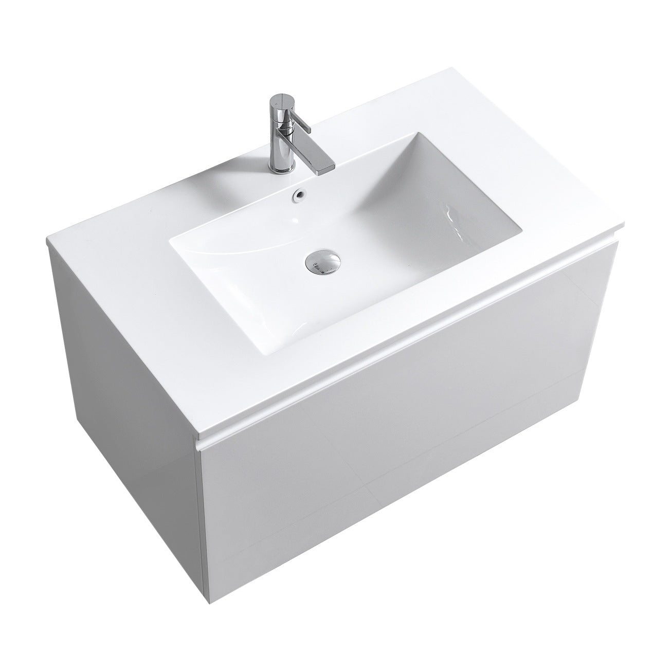 Kube Bath Meuble-lavabo de salle de bain moderne Balli 36″