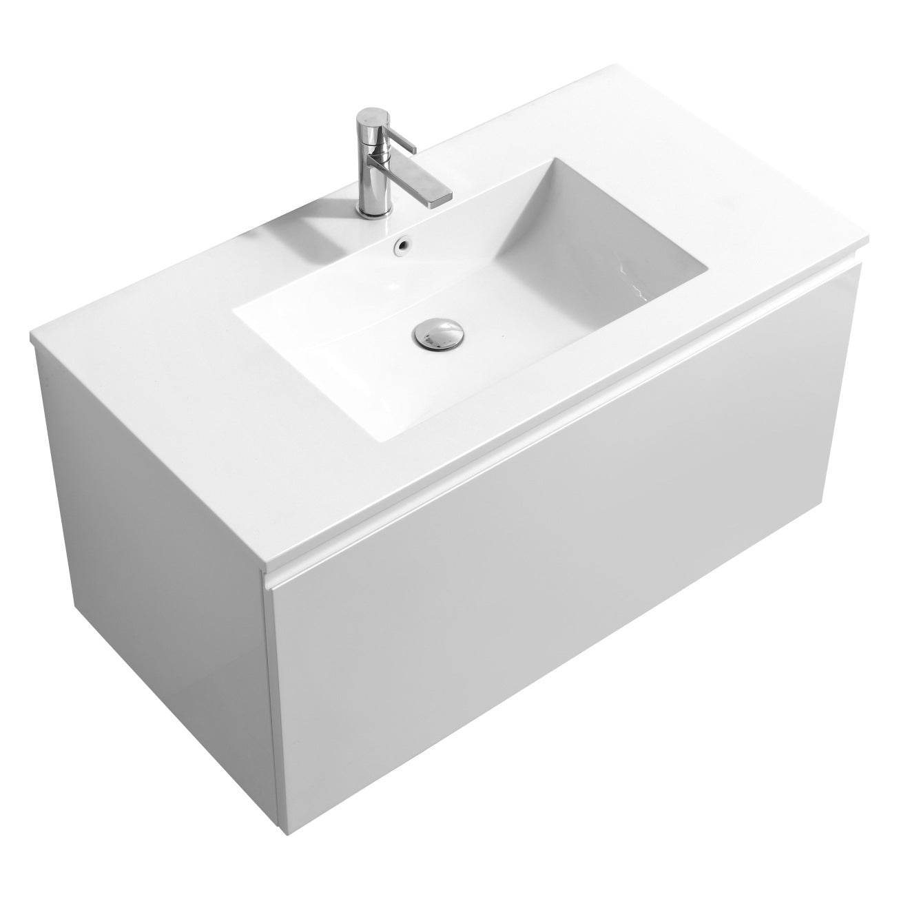 Kube Bath Meuble-lavabo de salle de bain moderne Balli 40″