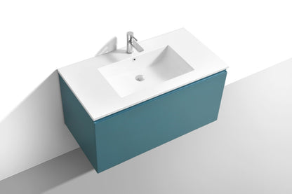 Kube Bath Meuble-lavabo de salle de bain moderne Balli 40″