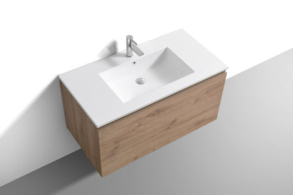 Kube Bath Meuble-lavabo de salle de bain moderne Balli 40″