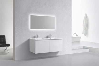 Vanité de salle de bain moderne Balli à double lavabo 48 po Kube Bath