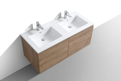 Vanité de salle de bain moderne Balli à double lavabo 48 po Kube Bath