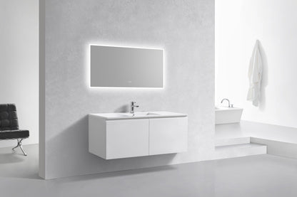 Vanité de salle de bain moderne Balli à lavabo simple 48 po Kube Bath