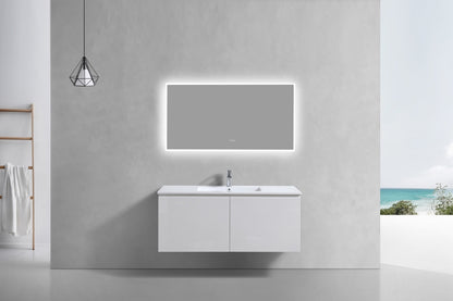 Vanité de salle de bain moderne Balli à lavabo simple 48 po Kube Bath