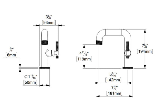 Robinet de lavabo monotrou Tenzo BELLACIO -C 10 avec drain