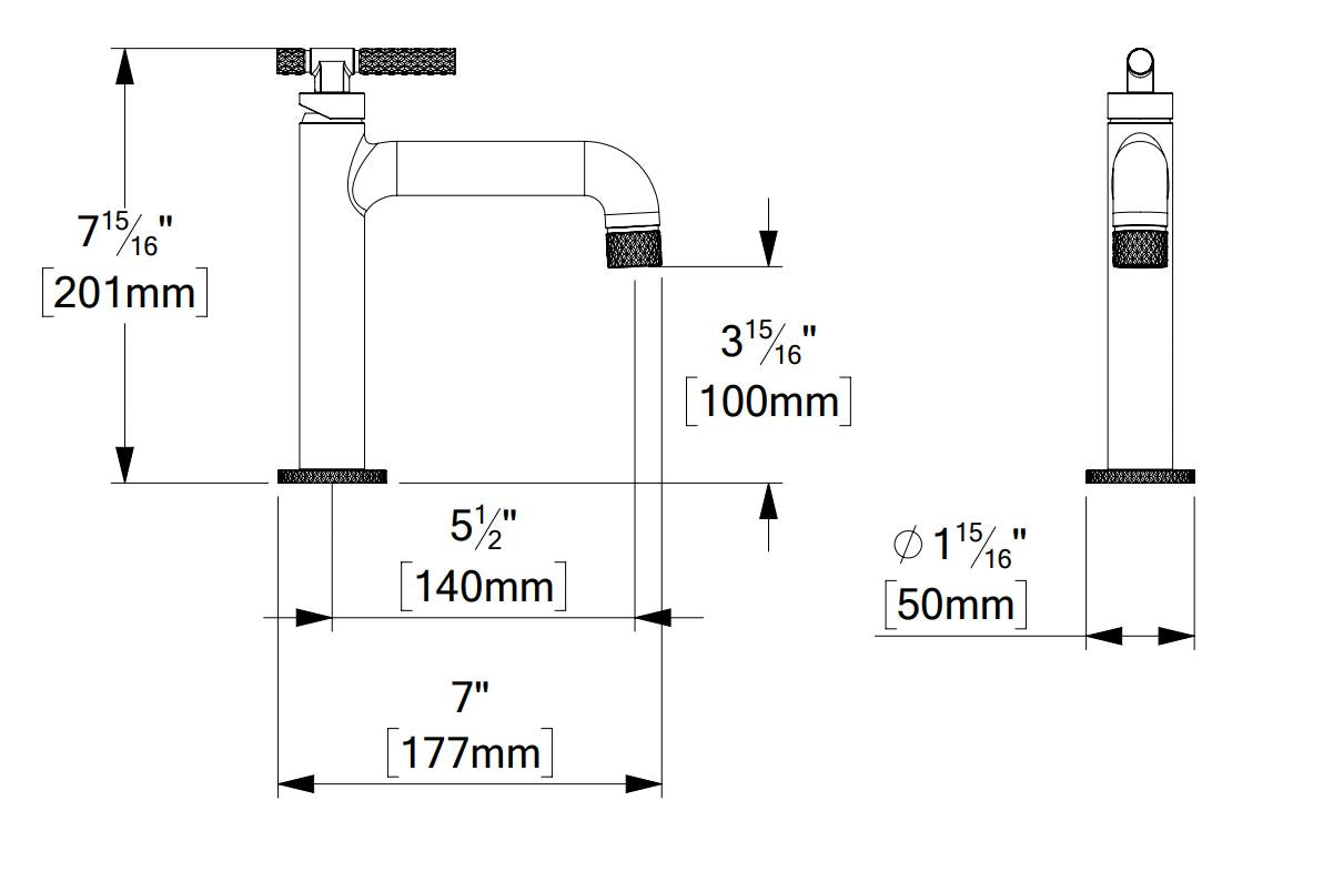 Robinet de lavabo monotrou Tenzo BELLACIO -C 11 avec drain