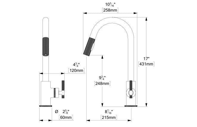 Tenzo BELLACIO-C 130 Kitchen Faucet