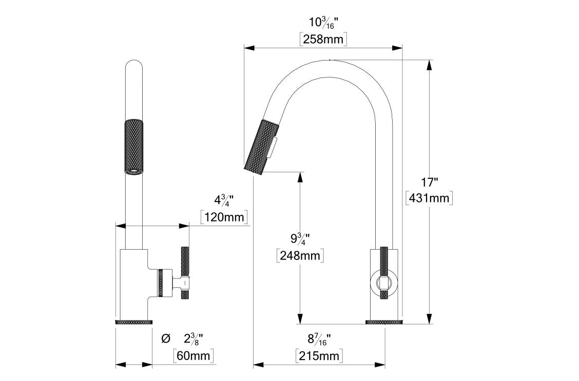 Tenzo BELLACIO-F 130 Kitchen Faucet