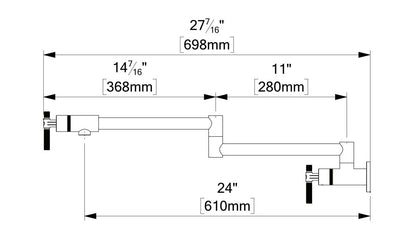 Tenzo BELLACIO-F 160 Pot Filler