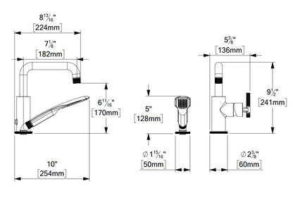 Tenzo BELLACIO-C 2 Piece Deck Mount Tub Filler