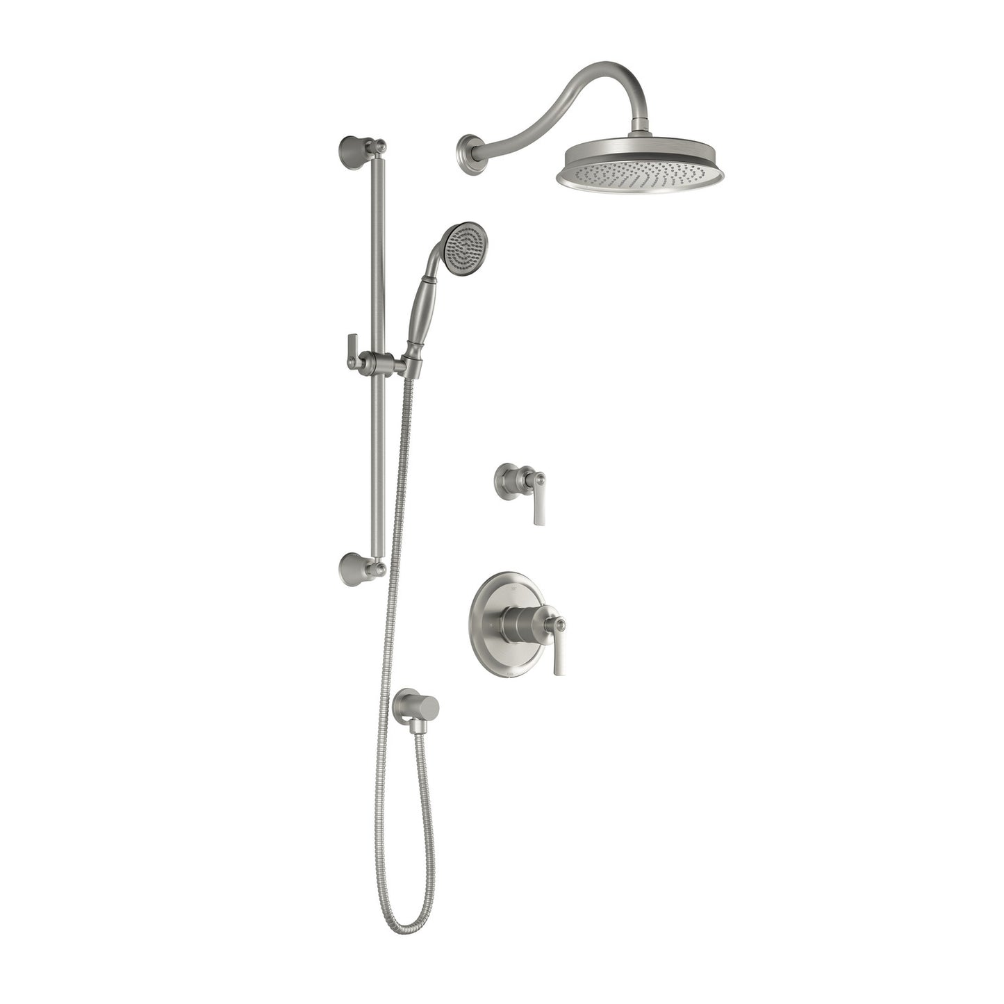 Kalia RUSTIK TD2 AQUATONIK T/P Shower System with Wall Arm (BF1513) - Renoz