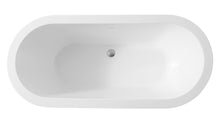 Bagno Italia Berlin 68” L x 31” W x 23” H One Piece Freestanding Bathtub BN682173