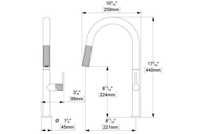 Tenzo CALOZY 130 Kitchen Faucet