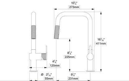 Tenzo CALOZY 131 Kitchen Faucet