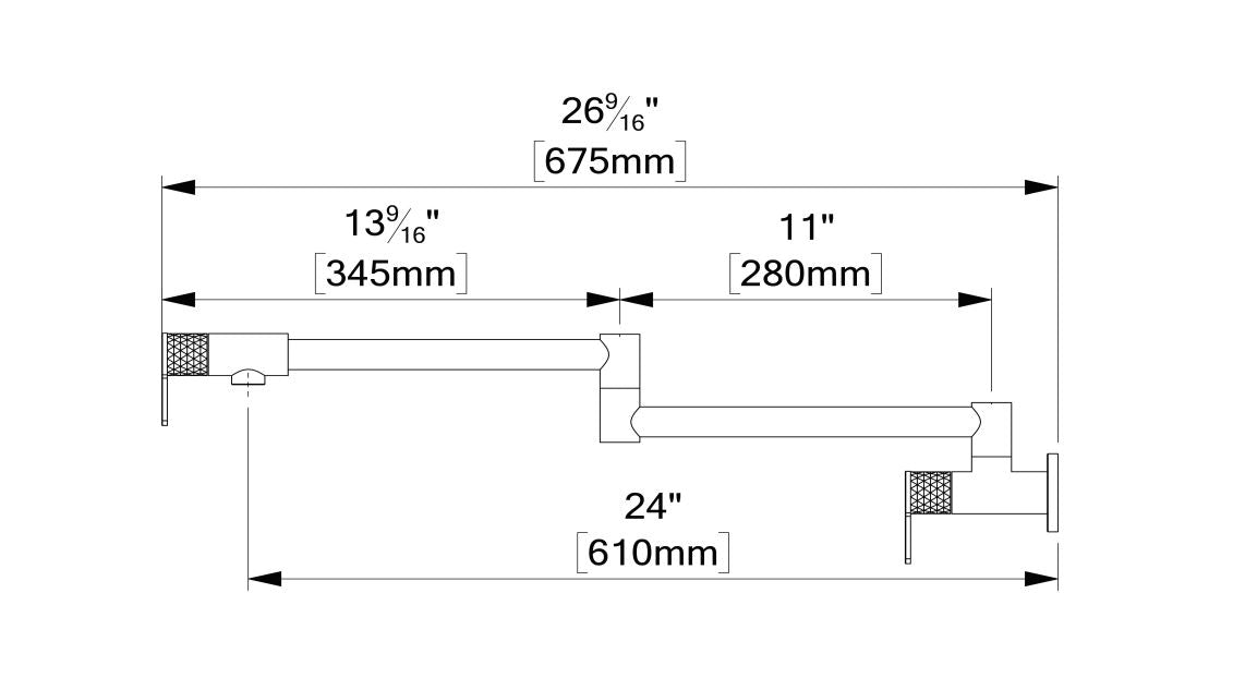 Tenzo CALOZY 160 Pot Filler