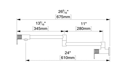 Tenzo CALOZY 160 Pot Filler