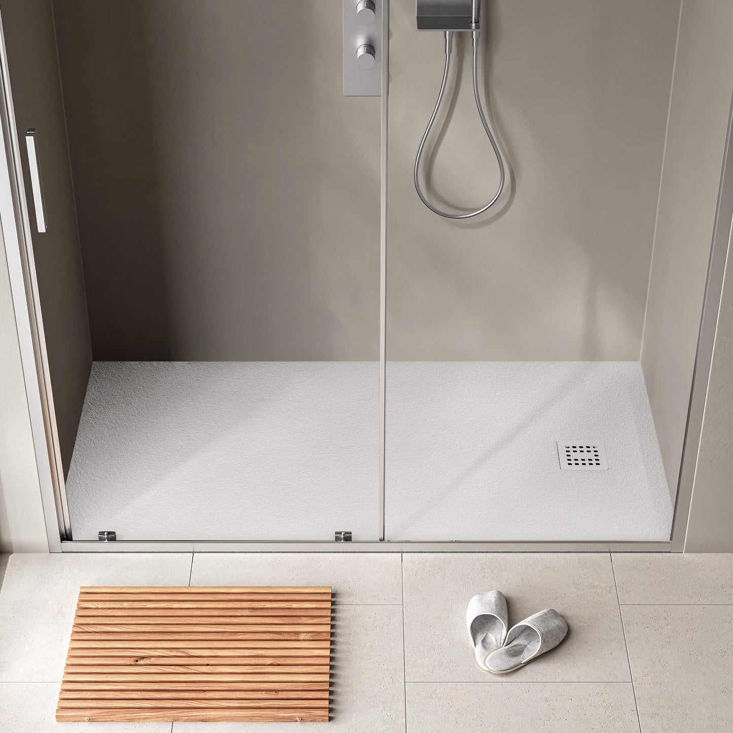 StoneTouch Waterproof Shower Base (60" x 32" )