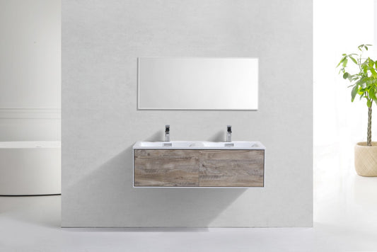 Vanité de salle de bain moderne à montage mural Divario 48″ Kubebath