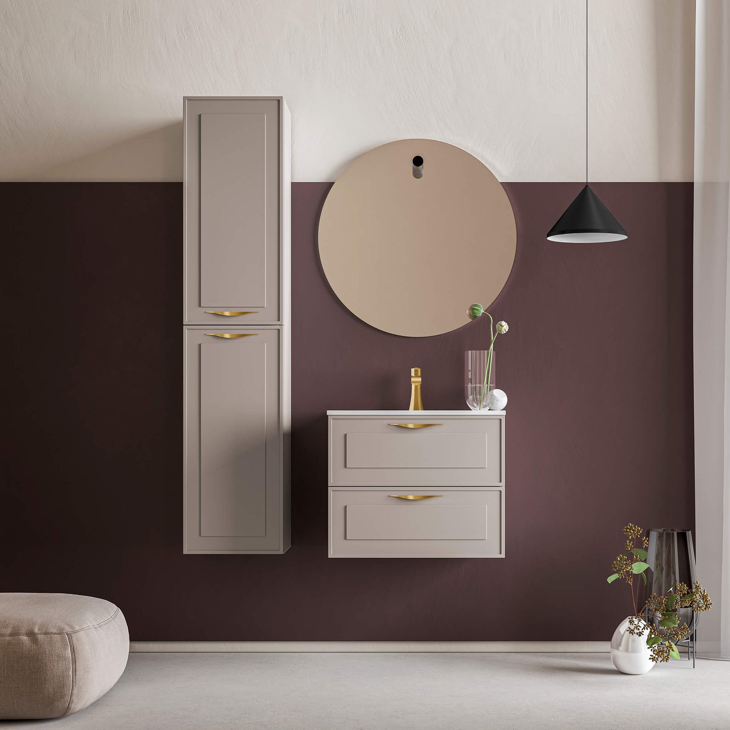 Stonetouch DEVILLE Wall Mounted Vanity