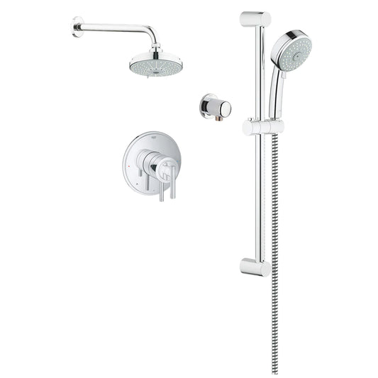 Grohe 117167 Cosmopolitan Timeless Pressure Balance Dual Function Shower Kit - Chrome