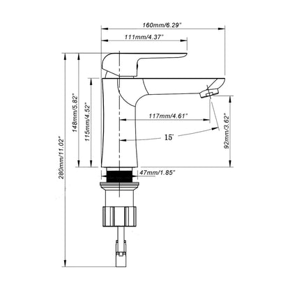 Kodaen Boston Single Hole Bathroom Faucet F11150