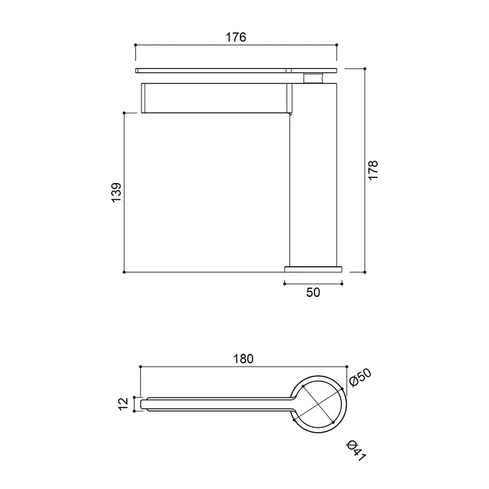 Kodaen Matthew 625 Robinet de salle de bain monotrou F11250