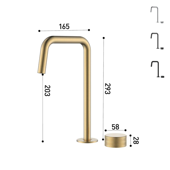 Kodaen NoHo Robinet de salle de bain pour lavabo 2 pièces F12500 