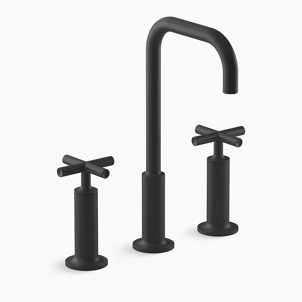 Kohler Purist Widespread Bathroom Sink Faucet With Cross Handles, 1.2 Gpm (14408)