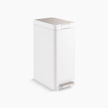 Kohler 13-gallon Stainless Steel Slim Step Trash Can With Bifold Lid