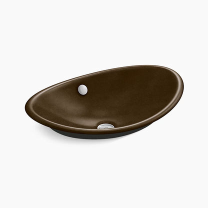 Kohler Iron Plains® Oval Wading Pool®Vessel Bathroom Sink With Iron Black Painted Underside